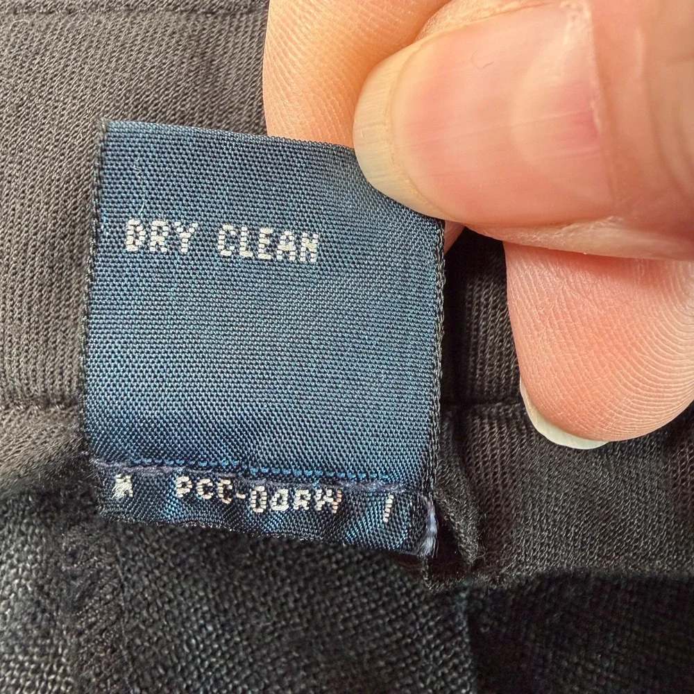 Vintage 90s Polo Ralph Lauren Mens Flat Front Linen Pants 34x32 Black Preppy